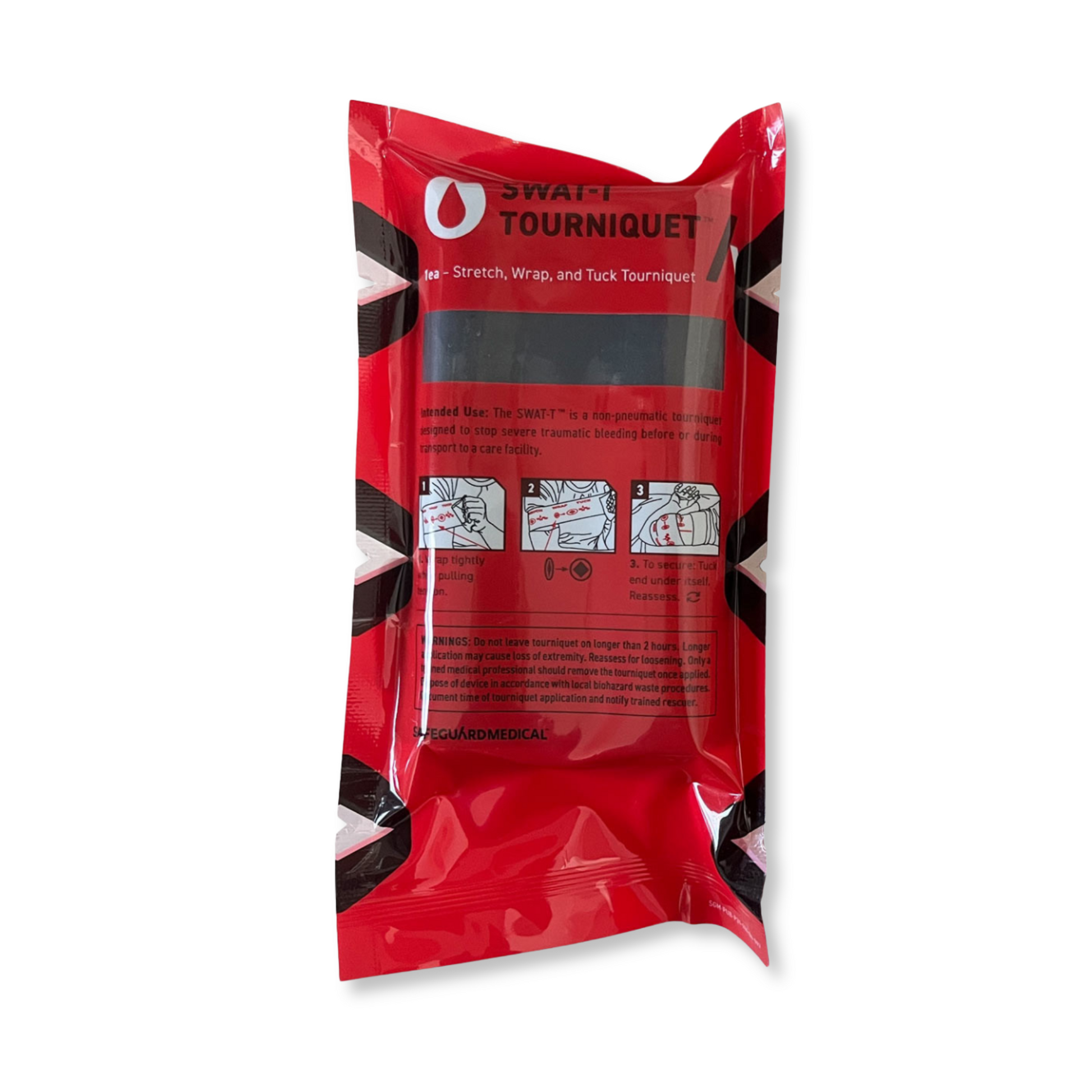 SWAT-T tourniquet red packaging (back)