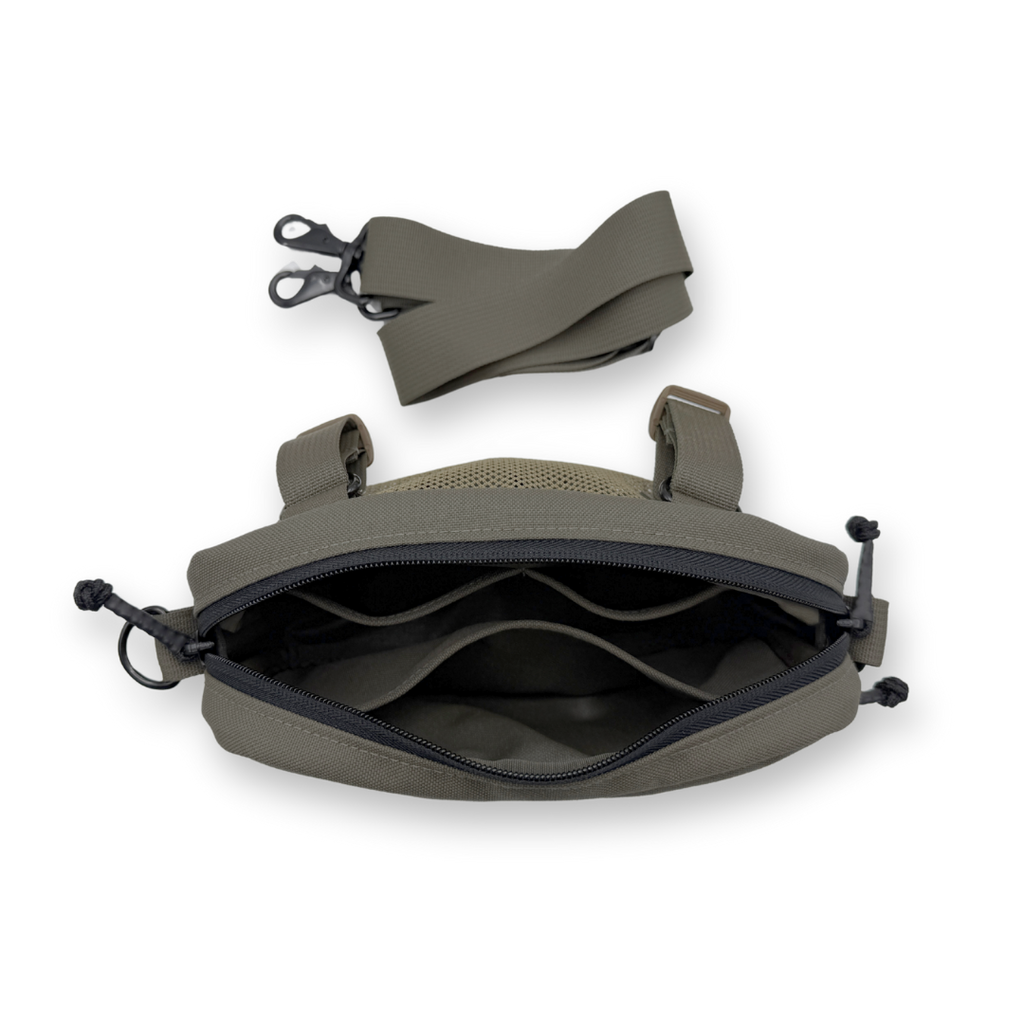 Refuge Medical M.A.G Bag - Ranger Green (top view, open)