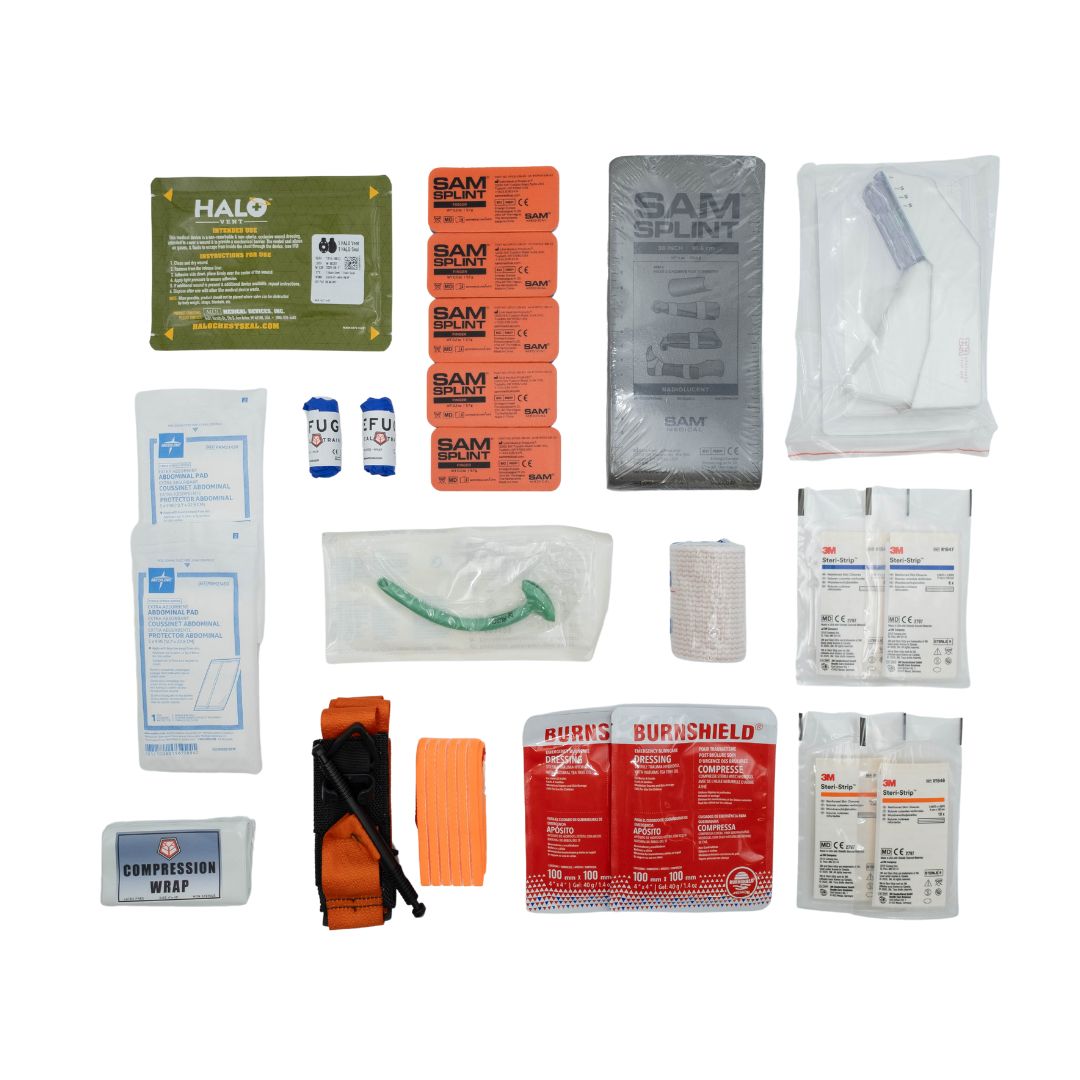 Refuge Medical Adventure First Aid Kit - Components included in the Adventure Kit