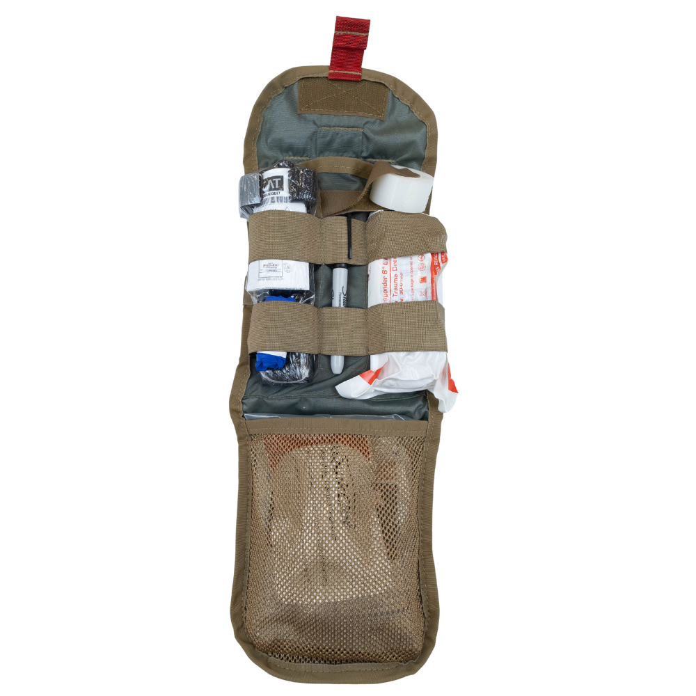 BEARFAK - inner pouch open showing layout of components