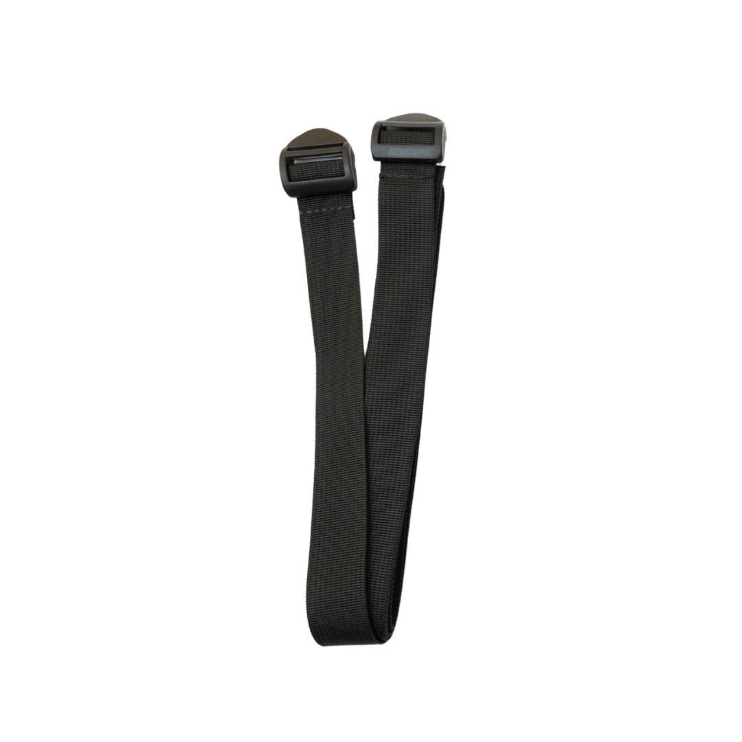 black attachment straps designed for securing a first aid kit in a vehicle headrest.