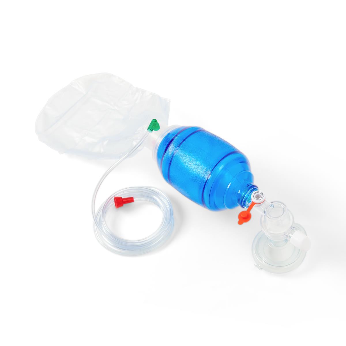 Pediatric manual resuscitator with bag reservoir
