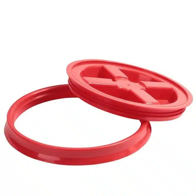 red Gamma Seal Lids top and bottom (open)