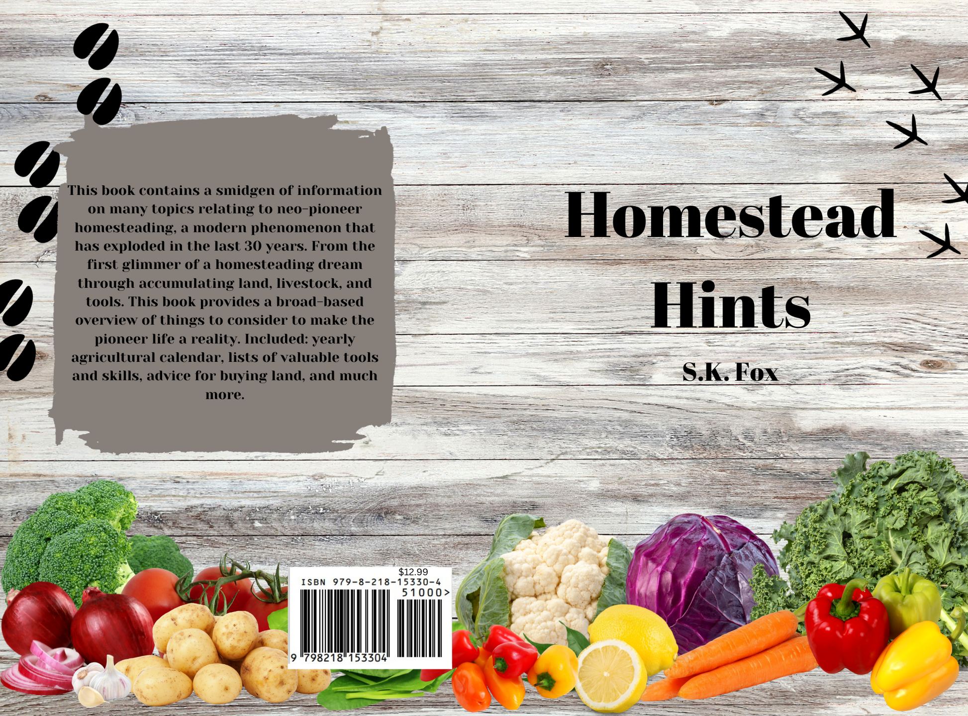 Front and back cover of Homestead Hints but S.K. Foxs