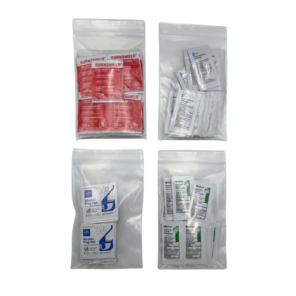 Refuge Medical OCK Wipes inside a Poly Bag
