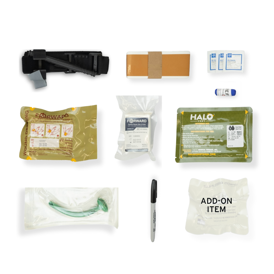 Refuge Medical SOB Refill Kit - components included (no bag)