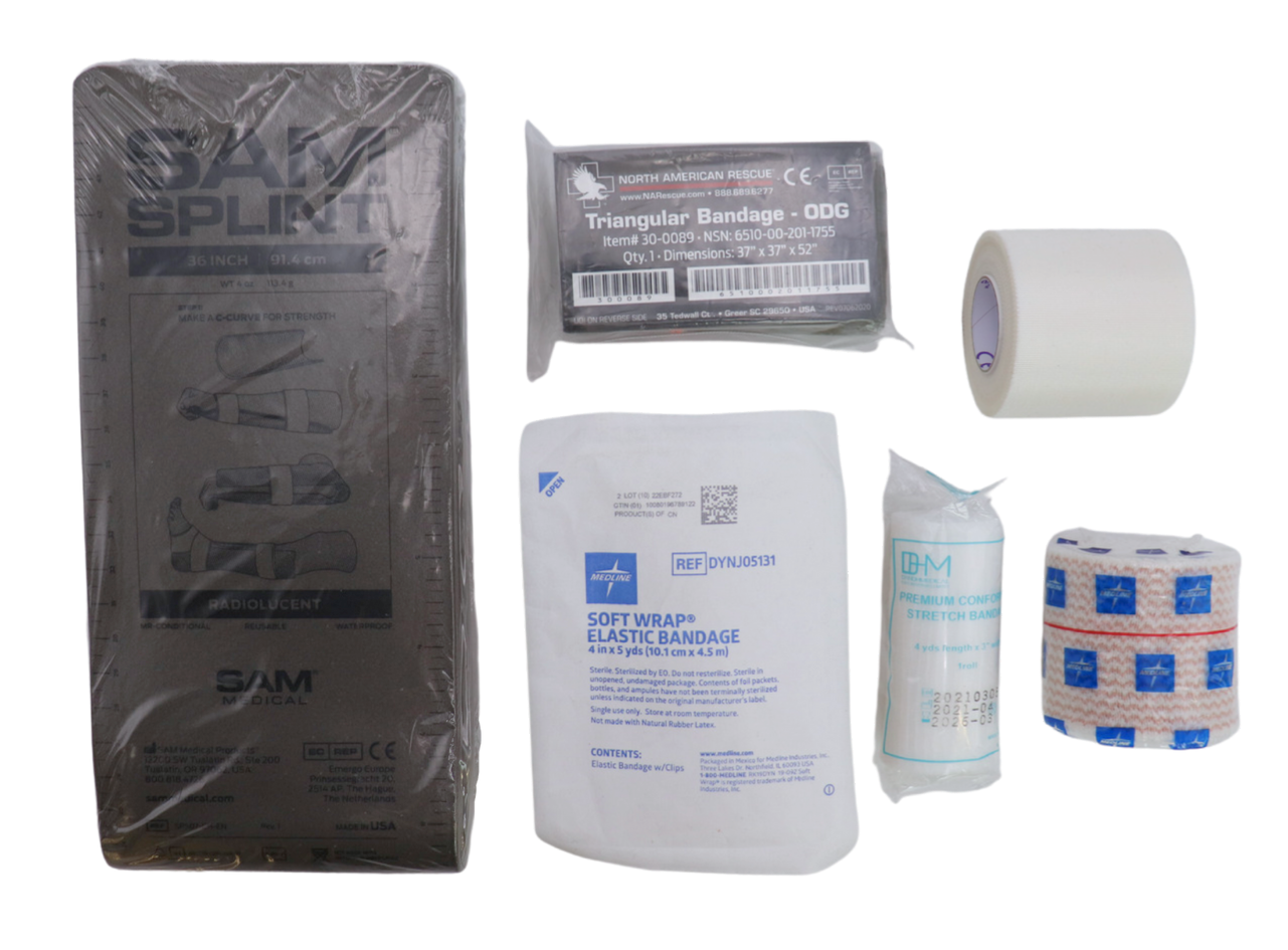 Components included in Splint Set